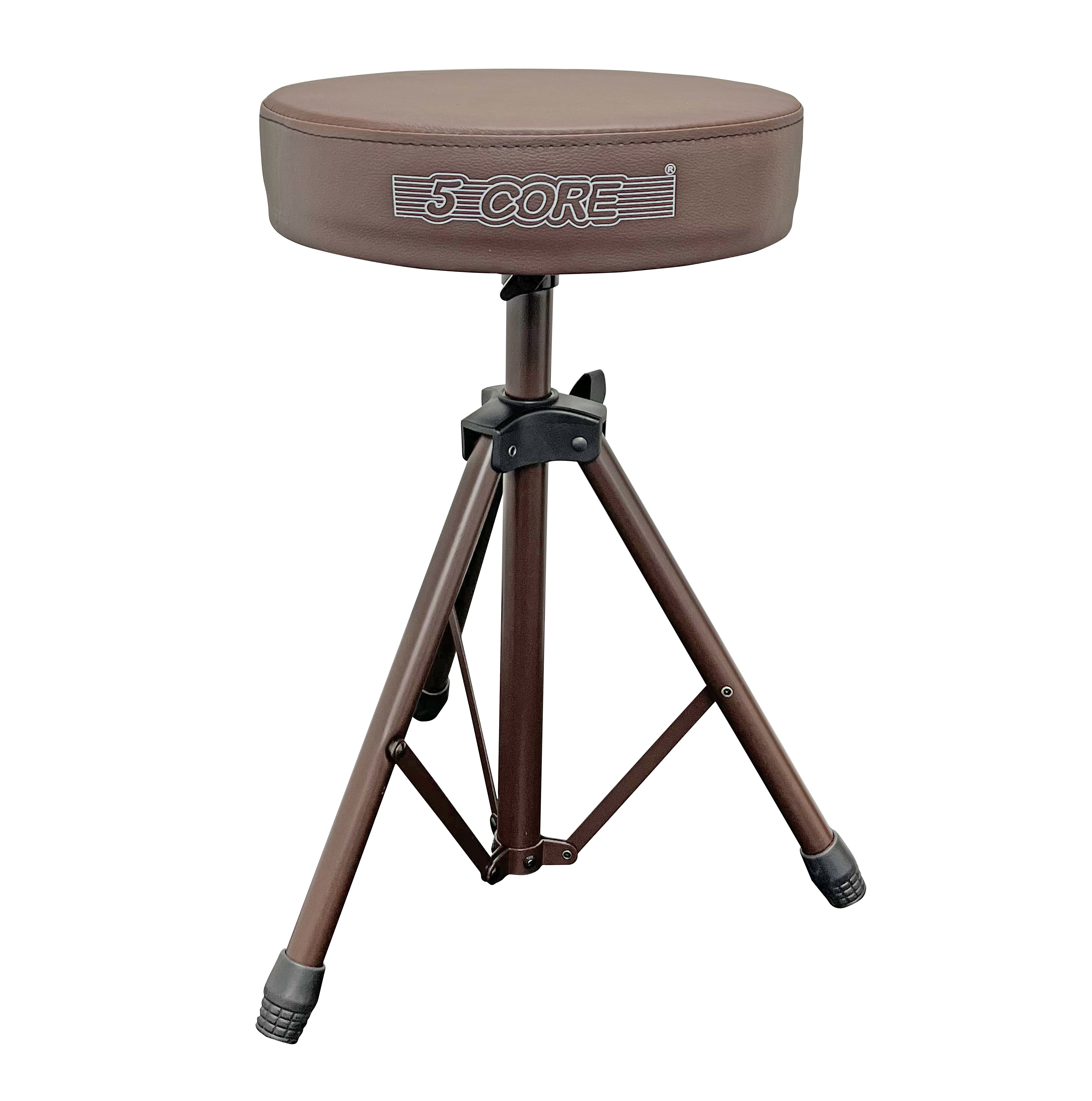 5 Core Drum Throne | Brown Drum Chair| Height Adjustable Heavy Duty Upgraded Drum Stool with Extra Thick Comfortable Seat| Portable Drum Thrones for A 5 Core Drum Throne | Brown Drum Chair| Height Adjustable Heavy Duty Upgraded Drum Stool with Extra Thick Comfortable Seat| Portable Drum Thrones for A