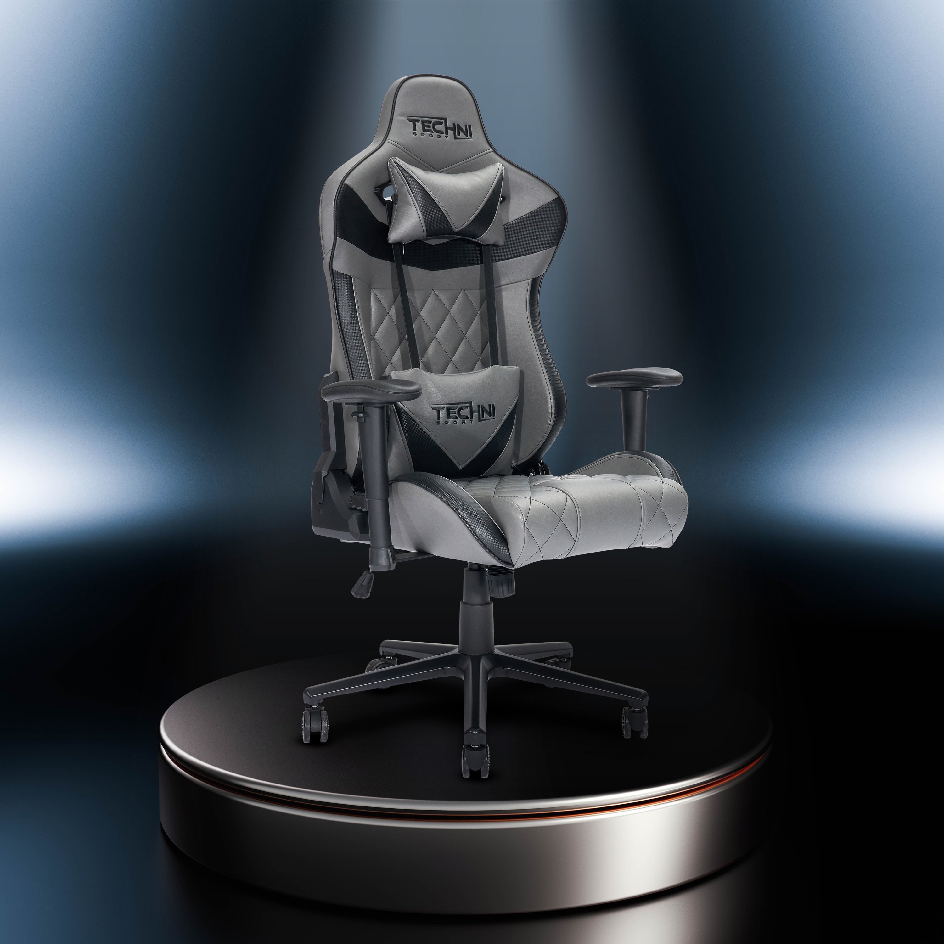 Techni Sport XL Ergonomic Gaming Chair ; Grey Techni Sport XL Ergonomic Gaming Chair ; Grey