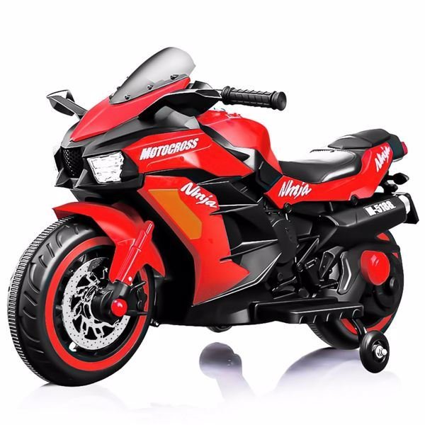 12V Battery Motorcycle, 2 Wheel Motorbike Kids Rechargeable Ride On Car Electric Cars Motorcycles--RED 12V Battery Motorcycle, 2 Wheel Motorbike Kids Rechargeable Ride On Car Electric Cars Motorcycles--RED
