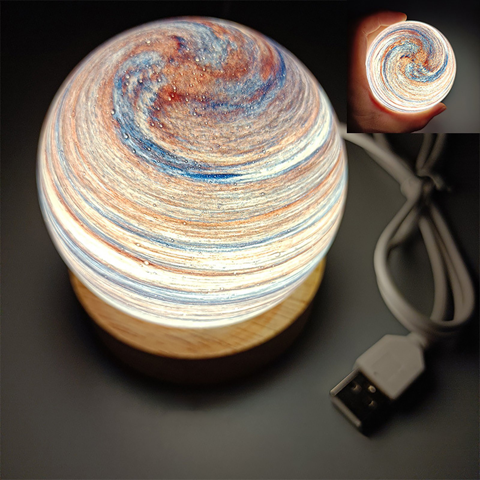 USB Fantasy Rainbow Planet Light Astronomical Ornaments Desktop Decorative Lights Art Crafts Wooden Case Gifts for Wedding Party USB Fantasy Rainbow Planet Light Astronomical Ornaments Desktop Decorative Lights Art Crafts Wooden Case Gifts for Wedding Party