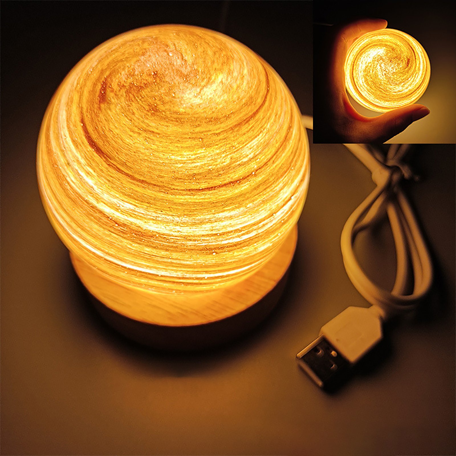 USB Fantasy Rainbow Planet Light Astronomical Ornaments Desktop Decorative Lights Art Crafts Wooden Case Gifts for Wedding Party USB Fantasy Rainbow Planet Light Astronomical Ornaments Desktop Decorative Lights Art Crafts Wooden Case Gifts for Wedding Party