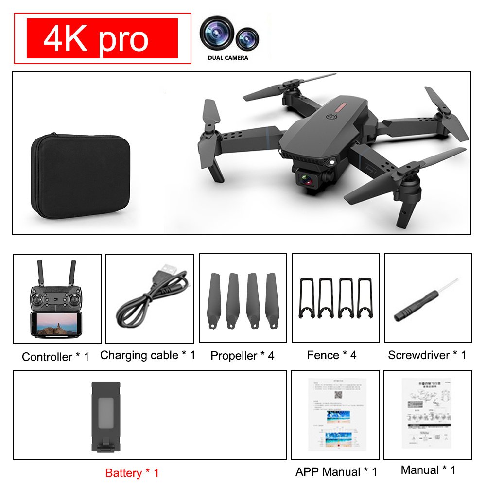 New E88 Pro Drone 4k HD Dual Camera Visual Positioning 1080P WiFi fpv drone height preservation rc quadcopter New E88 Pro Drone 4k HD Dual Camera Visual Positioning 1080P WiFi fpv drone height preservation rc quadcopter