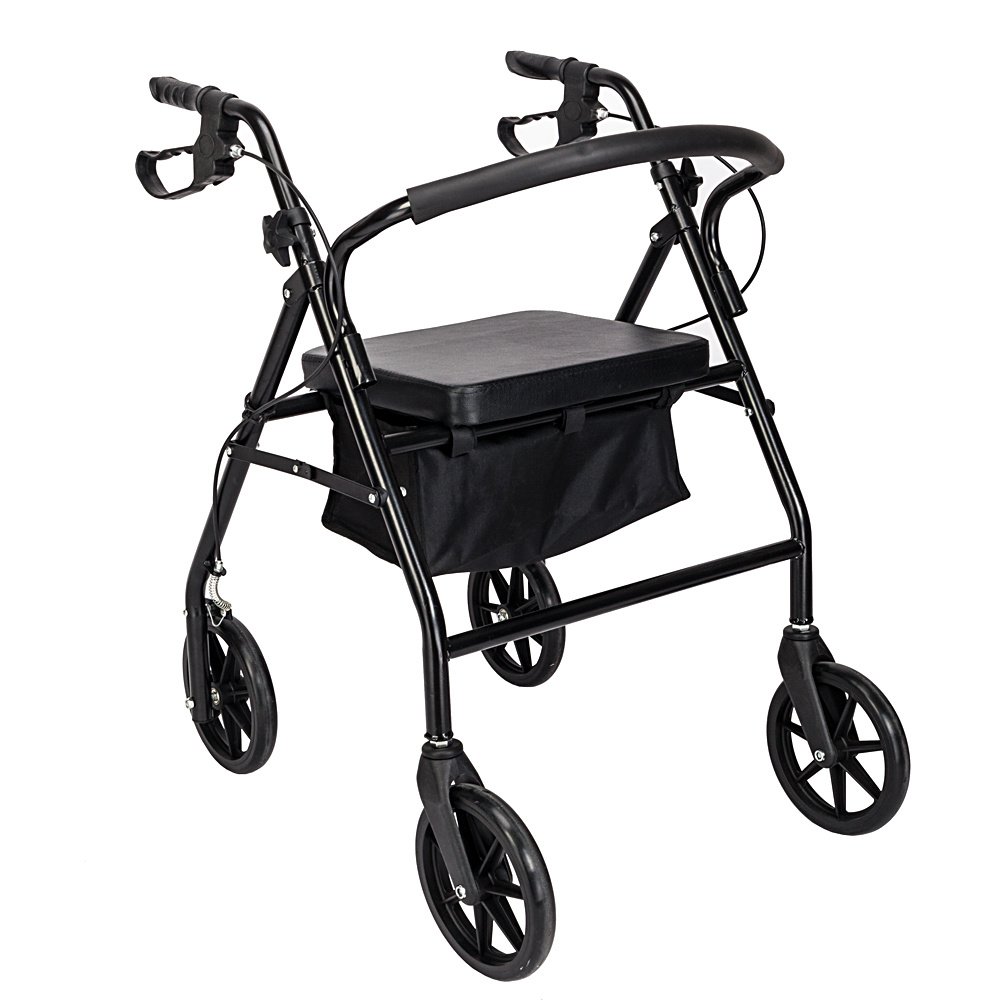 Four Wheel Walker Rollator with Fold Up Removable Back Support YF Four Wheel Walker Rollator with Fold Up Removable Back Support YF